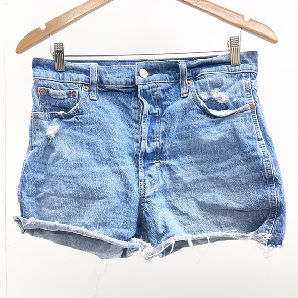GAP Pants - GAP Light Blue Distressed Jean Shorts